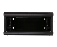 Extralink Szafka wisząca rack 4U 600x600 czarna szklane drzwi EX.2893 - 484912 - zdjęcie 6